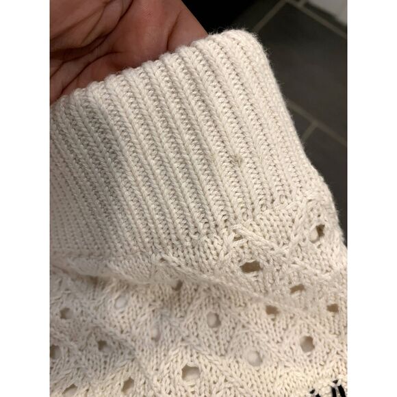 Olive + Oak 2 Piece Ivory & Black Knit Top and Skirt Size Large - NWT - Picture 6 of 6